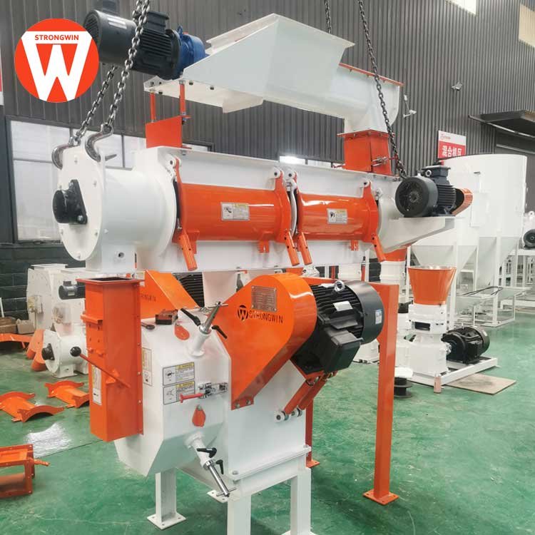SZLH250 ring die animal feed pellet machine for sale