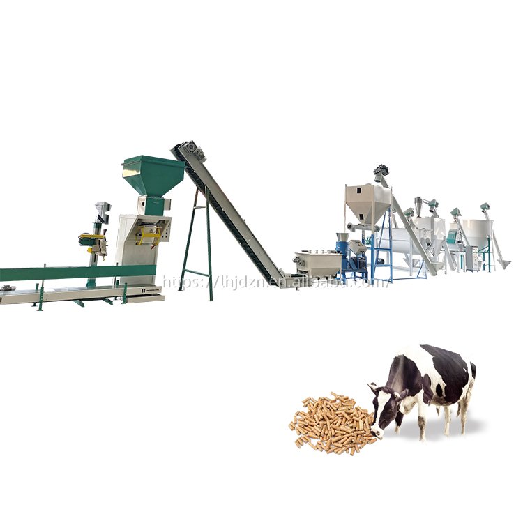 small livestock poultry feed granulation production lines/animal feed pellet machines