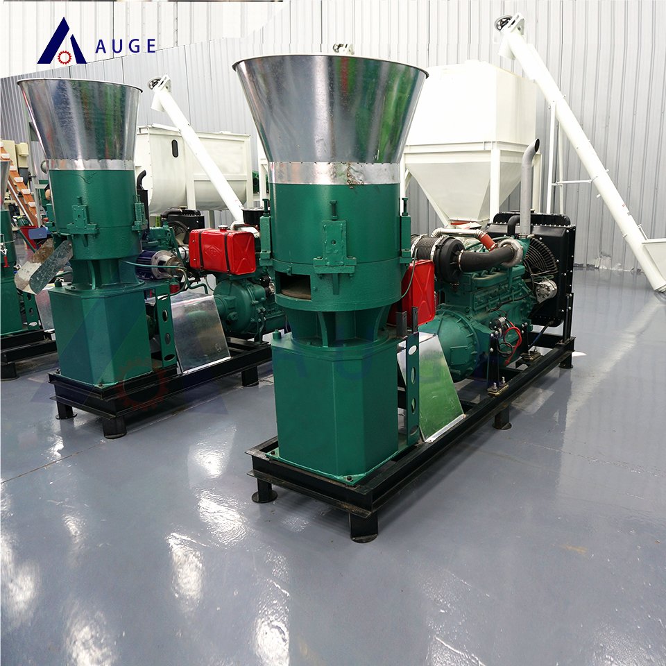 Agricultural Diesel Engine Animal Feed Pellet Machine Mobile Diesel Pellet Machine Pellet Making Machine for Livestock Feed