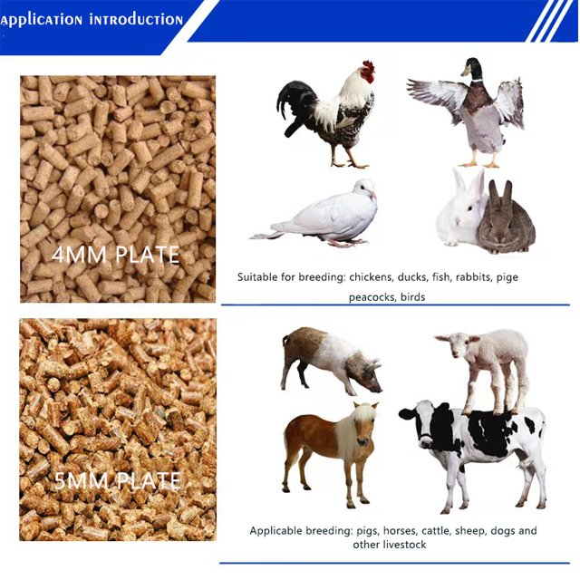 Grass Alfalfa Fish Chicken Cattle Rabbit Animal Feed Pellet Maker Poultry Feed Pellet Making Machine