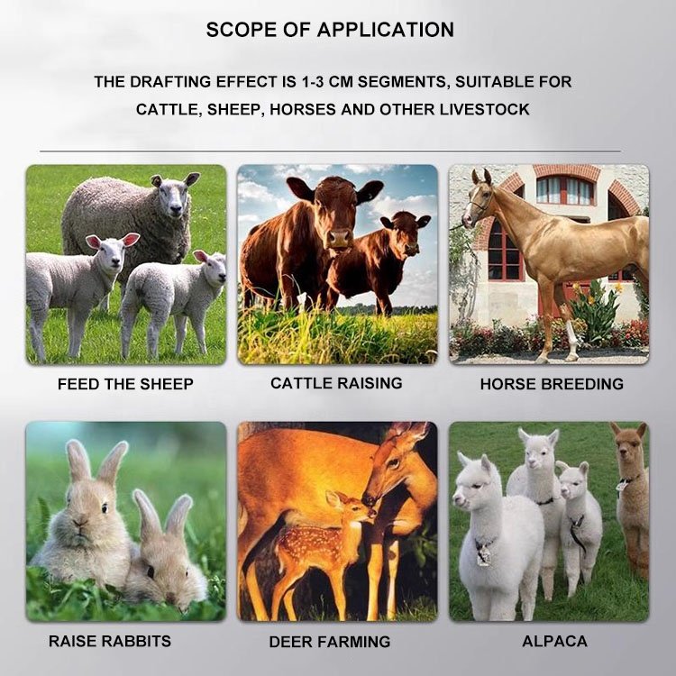 Chaff Cutter Hay Chopper Fodder Grass Cutter Machine SilageMachine Chaff Cutter Machine Chicken cattle sheep feed