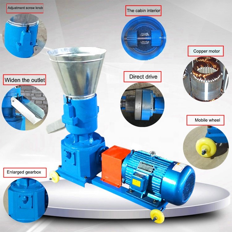 Animals Feed Pallet Maker Cat Floating Fish Feeds Pellet Making Machine Poultry Feed Processing Machinery