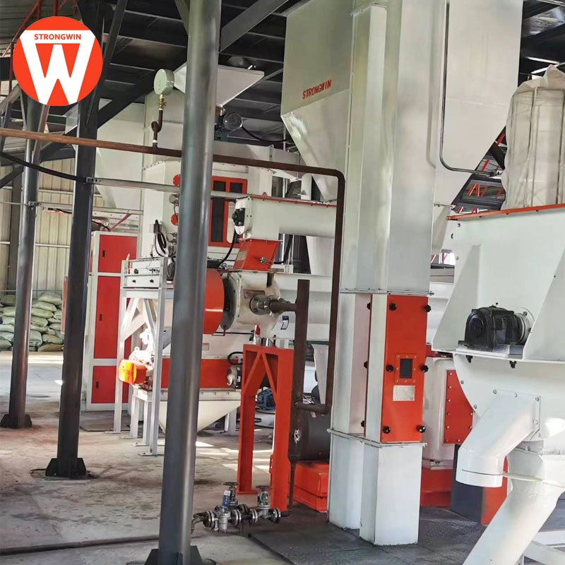 automatic fodder processing equipment chicken pellet feed mill pellet machine animal feed