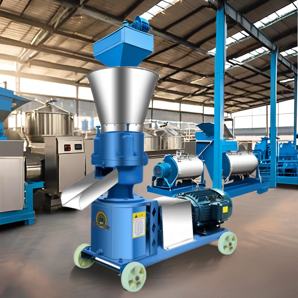 1000 kg/h Poultry Chicken Feed Pellet Machine Used Fish & Animal Feed Processing Machines Farm Plant Use Made Maize Raw Material