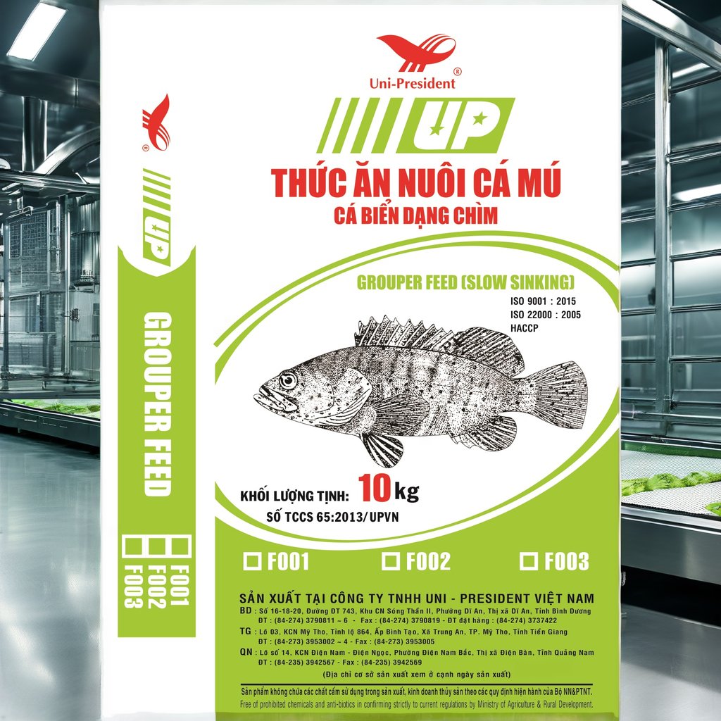 Grouper Seed Fish Feed High-Efficiency Growth Accelerator with Advanced Nutrient Formula 10kg/bag Exported from Vietnam