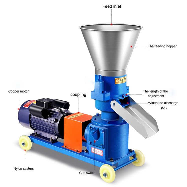 Automatic Animal Feed Pellet Machine Poultry feed making machine cow sheep mill processing