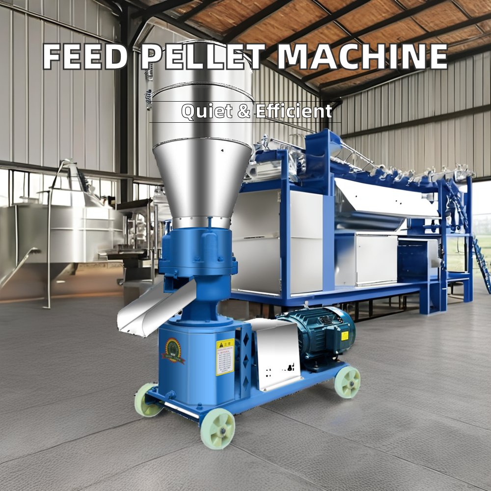 Automatic 1000 kg/h Poultry Chicken Feed Pellet Machine Used Fish & Animal Feed Processing Machines for Farm Industries