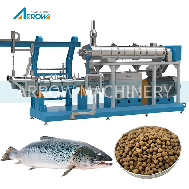 Animal pet dog food fish feed pellet production line extruder machine manufacturing equipment