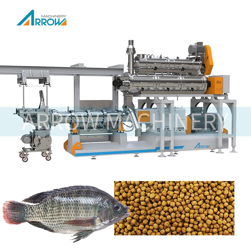 Animal pet dog food fish feed pellet production line extruder machine manufacturing equipment