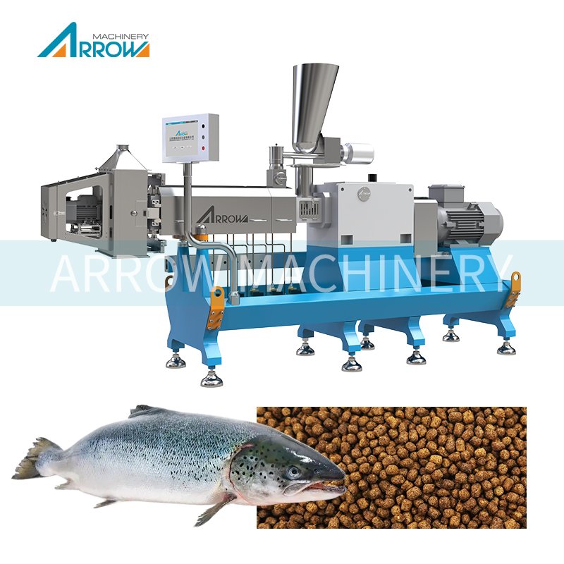 Animal pet dog food fish feed pellet production line extruder machine manufacturing equipment