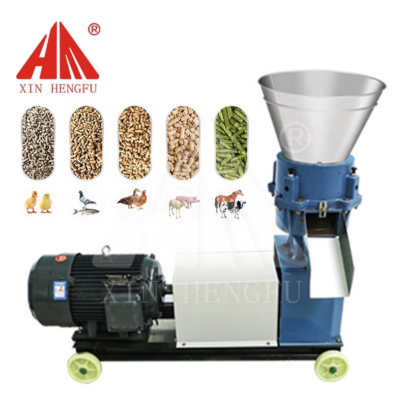 Small Pellet Maker Pelletizer Machine Animal Feeds Pellet Making Machine/Flat Die Pellet Mill