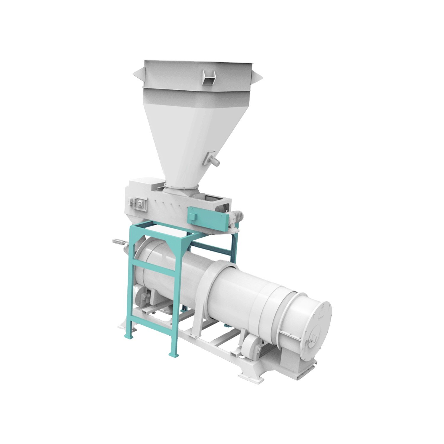 Poultry and Animal Feed Pellet Continuous Horizontal Rotary Drum Liquid Coater in Coating Machine with CE Certification