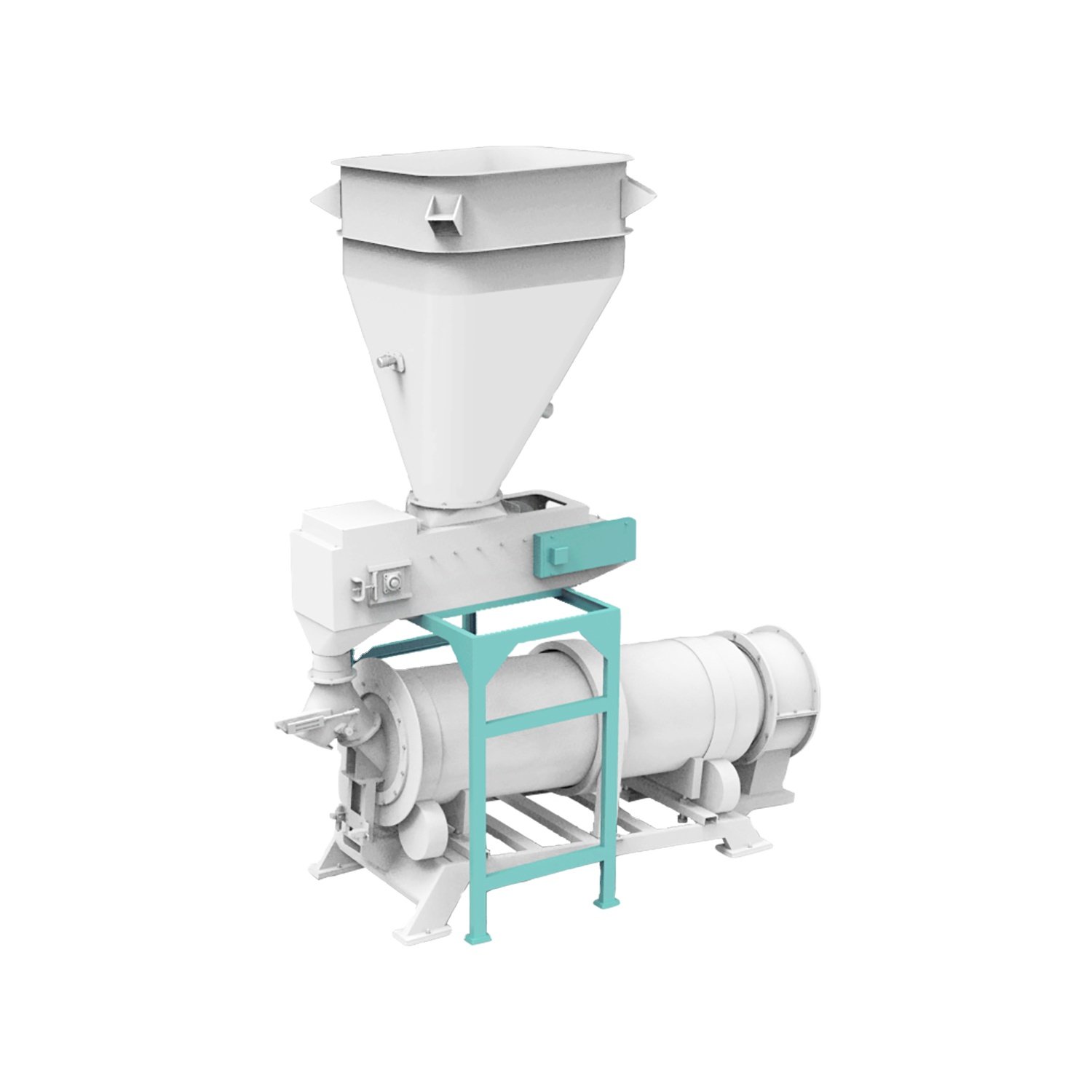 Poultry and Animal Feed Pellet Continuous Horizontal Rotary Drum Liquid Coater in Coating Machine with CE Certification