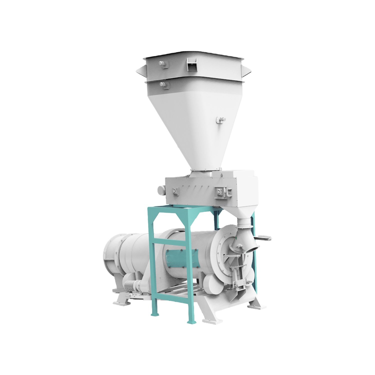 Poultry and Animal Feed Pellet Continuous Horizontal Rotary Drum Liquid Coater in Coating Machine with CE Certification