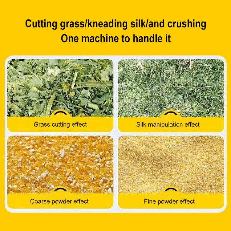 chaff cutter machine with diesel engine silage agricultural straw forage chopper animal feed milling crushing machine
