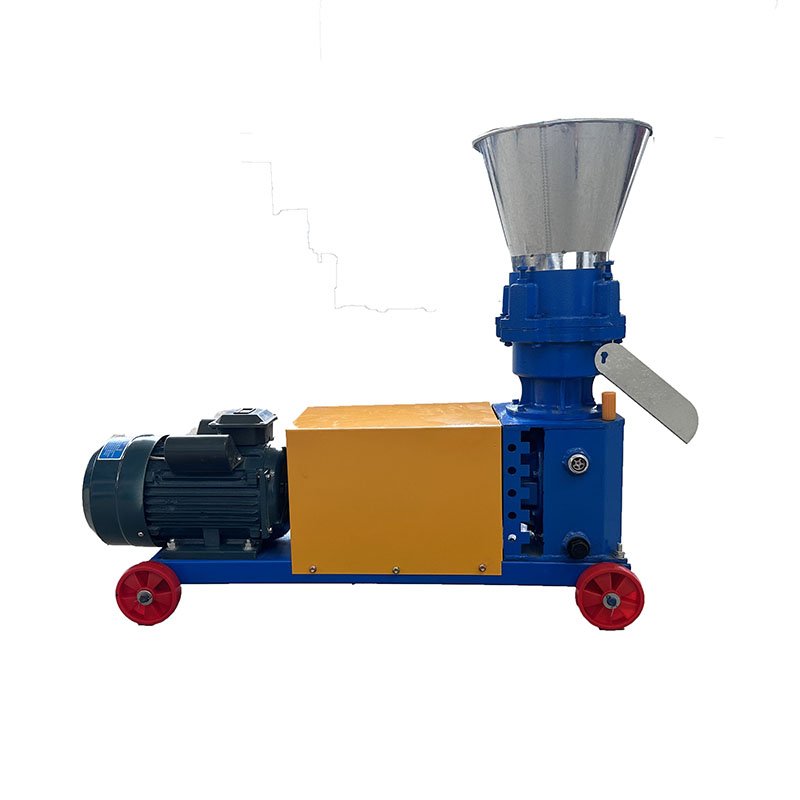 Small Pellet maker pelletizer machine animal feeds pellet making machine/flat die pellet mill