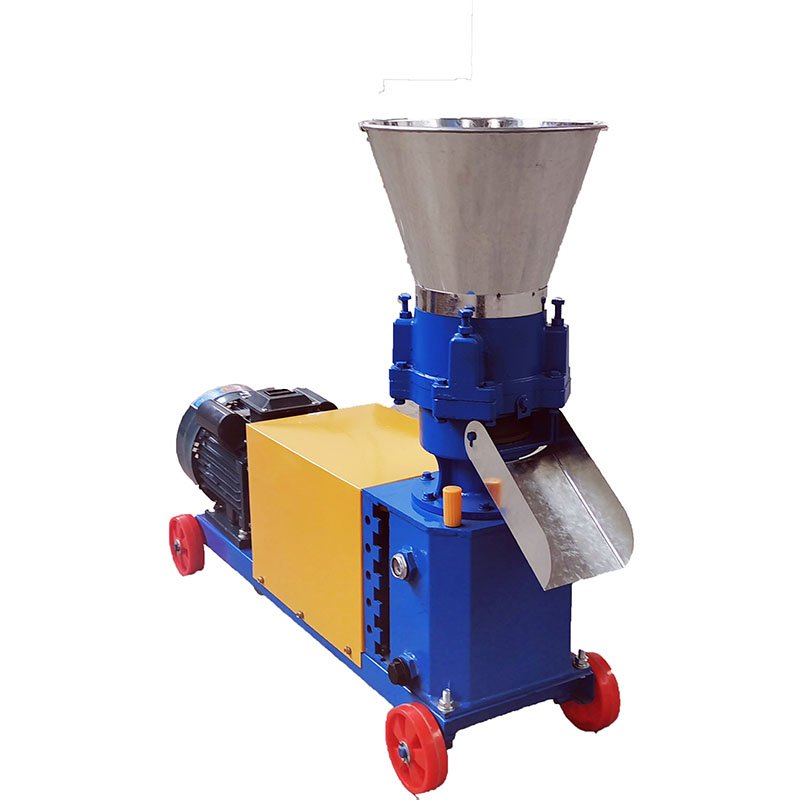 Small Pellet maker pelletizer machine animal feeds pellet making machine/flat die pellet mill