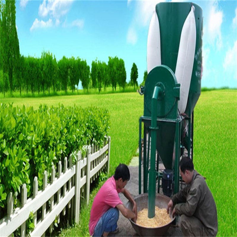 Automatic Chicken Feed Making Machine 1 Ton 2 Ton Small Vertical Corn Grinder And Mixer Poultry Animal Feed Process Machine