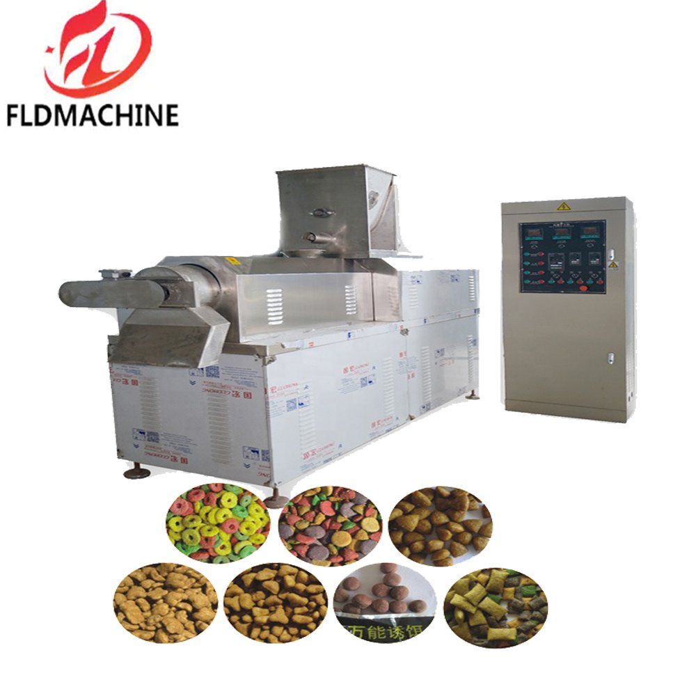 Poultry fish feed processing machines pet dog treats food making machinery jinan fish food machine