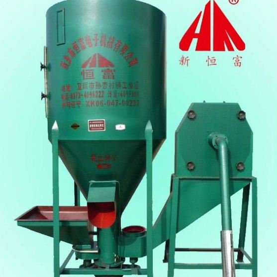 China Manufacturer animal feed hammer mill grinding and mixing machine/poultry food grinder and mixer machine