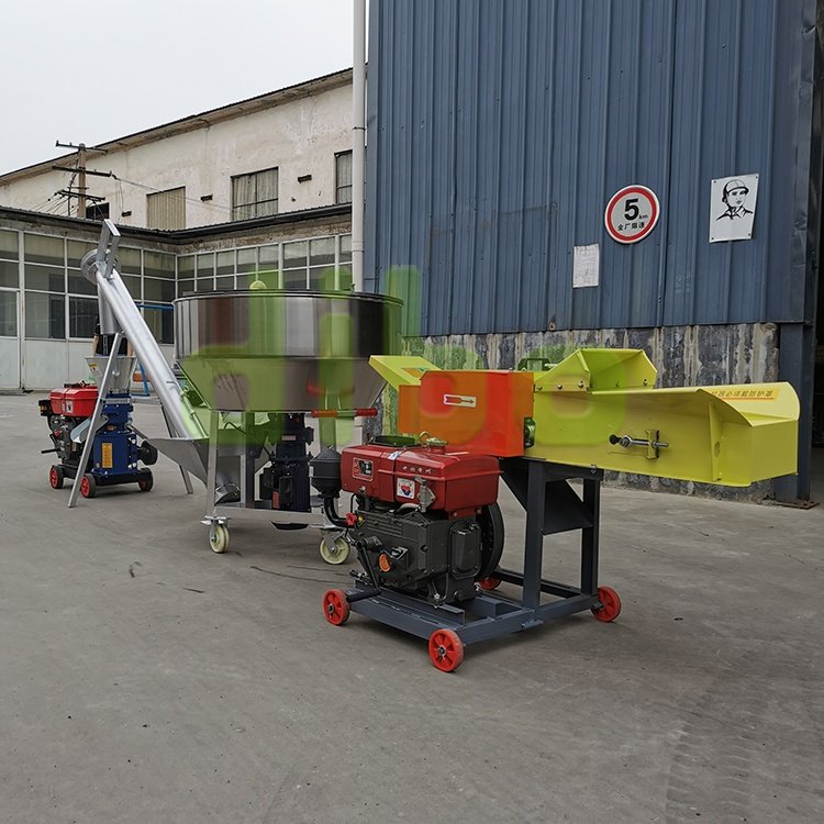 Feed Processing Machine poultry animal feed machine grass chopper diesel/electric/gasoline pulverizer Silage chaff cutter