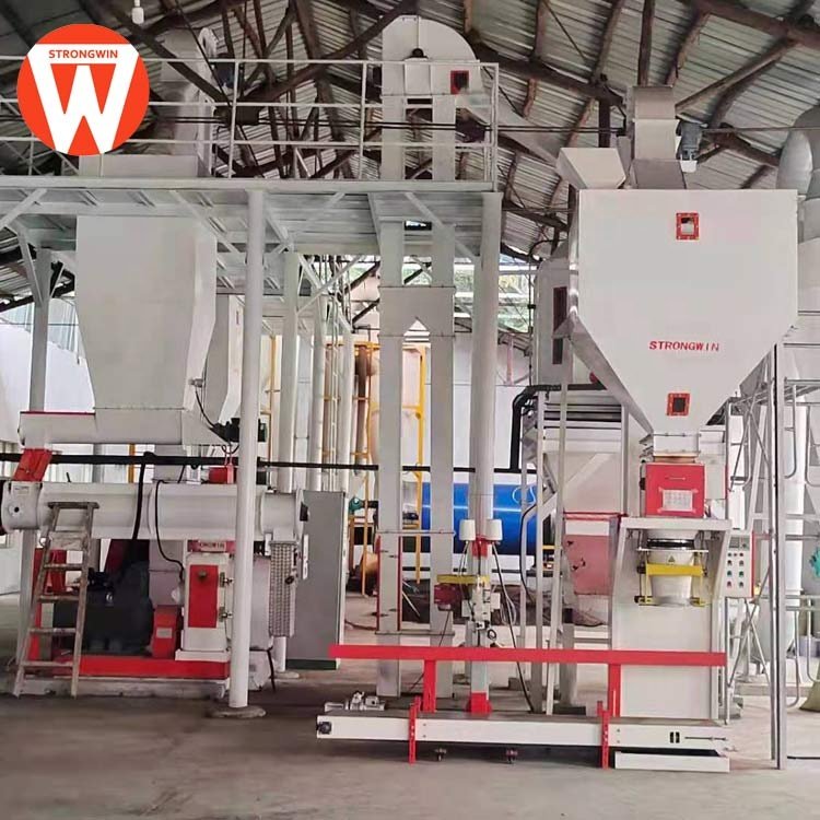 China Strongwin livestock poultry animal feed mill machinery feed processing line