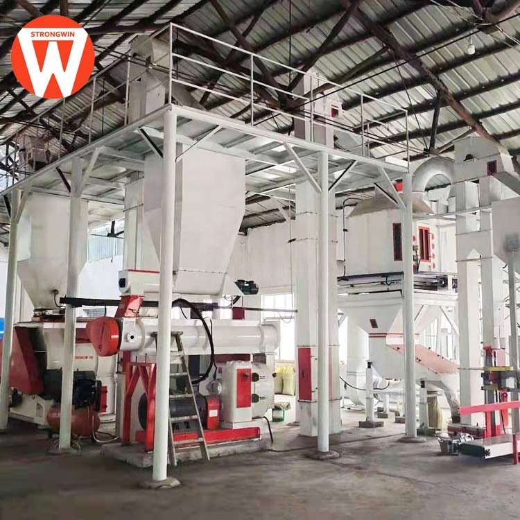 China Strongwin livestock poultry animal feed mill machinery feed processing line