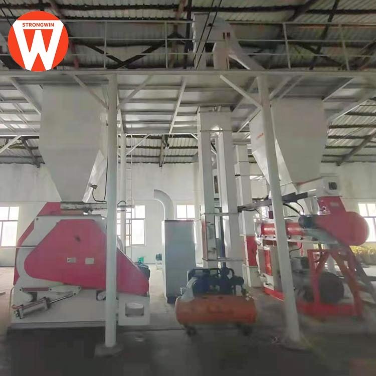 China Strongwin livestock poultry animal feed mill machinery feed processing line