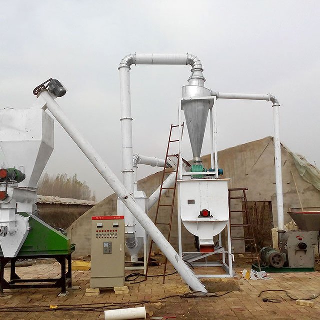 1-2 T/H Poultry Animal Feed Production Plant Line Cattle Chicken Pig Feed Pellet Processing Granulator Making Machine