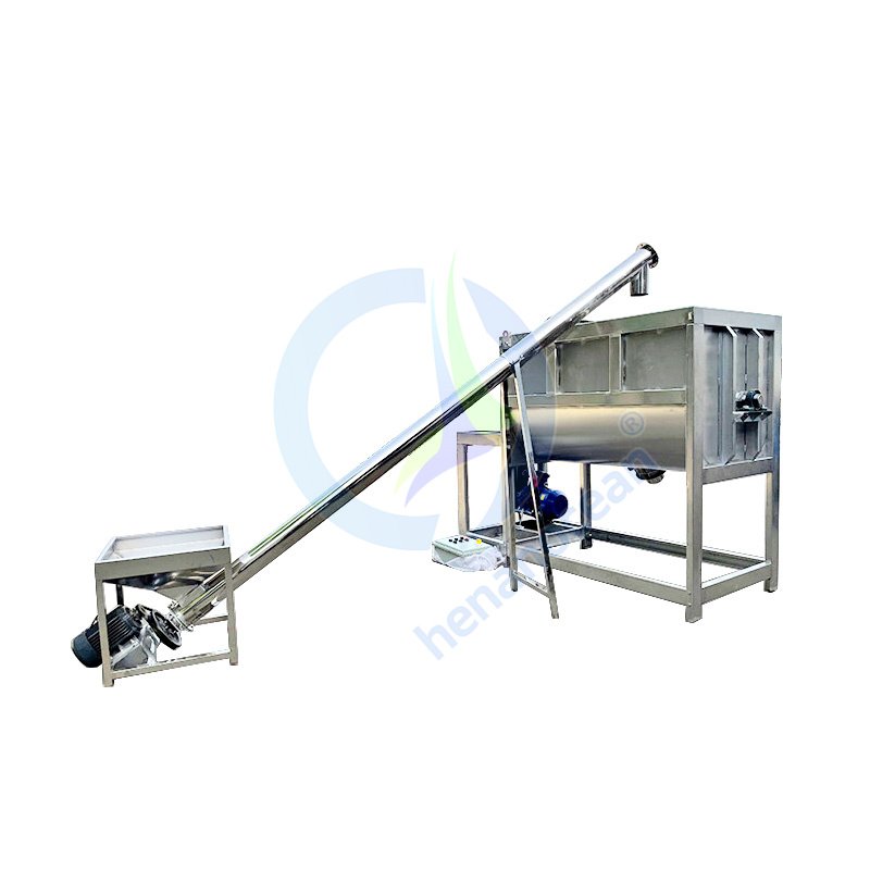 Soil Wet Feed 2 Ton Ribbon Blender 250kg Batch 1 Ton Horizontal Poultry Animal Feed Cattle Feed Mixer