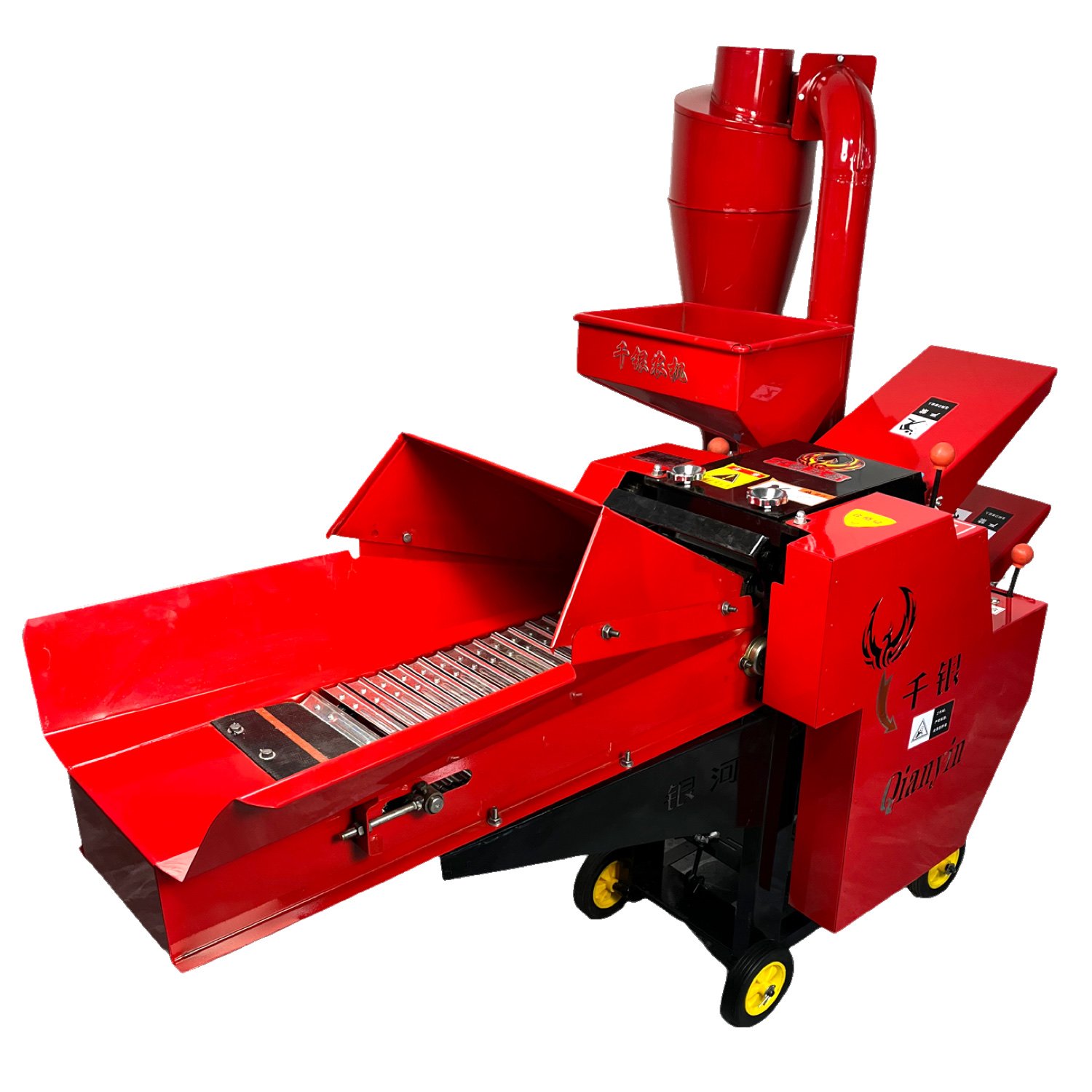 Automatic feed corn stalk hay silage cutter chaff cutter machine animal feed farm forage grass chopper crusher machine 4800kg/h