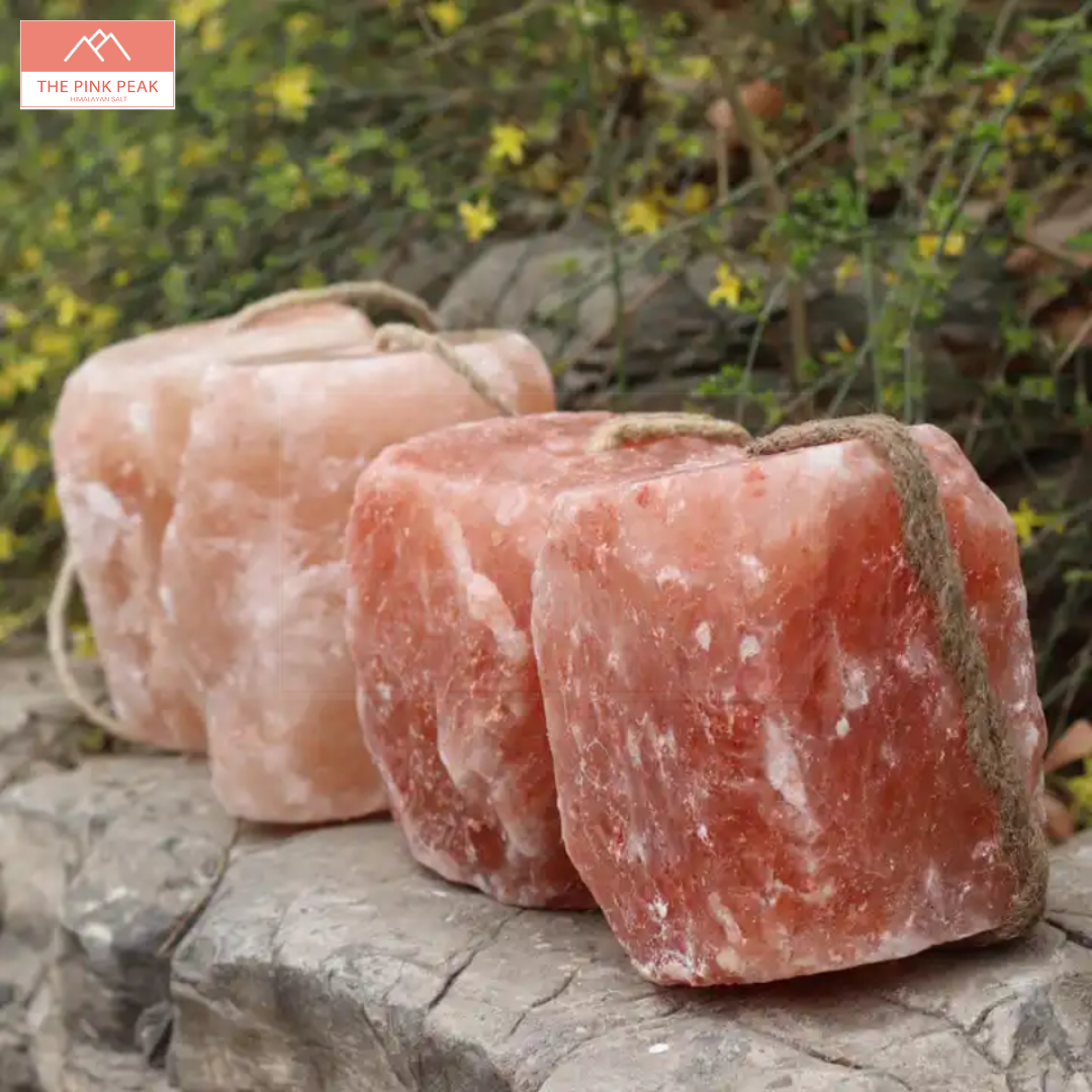 Buy Himalayan Licks Salt Rich In Nutrients Minerals Himalayan Pink Animal Salt Lick Feed With Rope