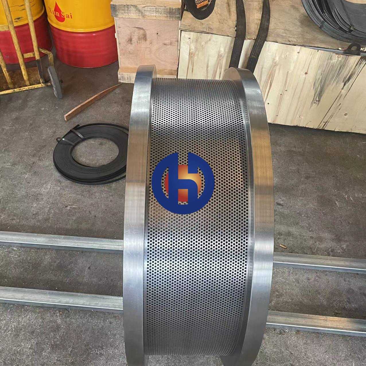 liyang granulator machine animal feed Feed matrix pellet die ring die Andritz PM 717 PM717 matrix