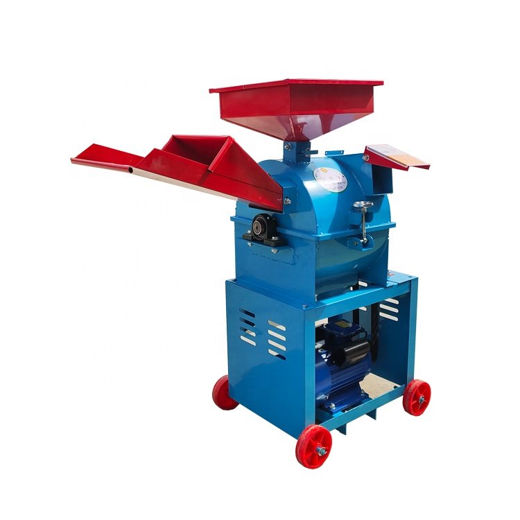 New Design Hammer Mill Cattle Fodder Cutter /cattle Feed Grinder /grass Chaff Cutter Durable Carbon Steel Motor Provided 220V