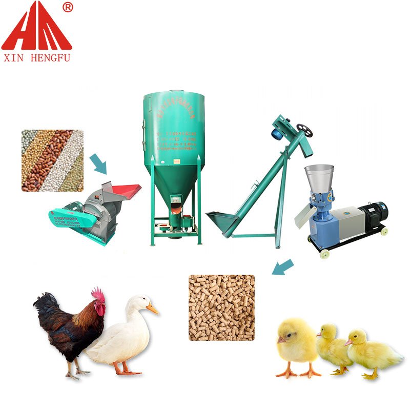 500-800kg/h Animal Feed Pellet Machine Price Small Machine Home Use Animal Feed Pellet Mill