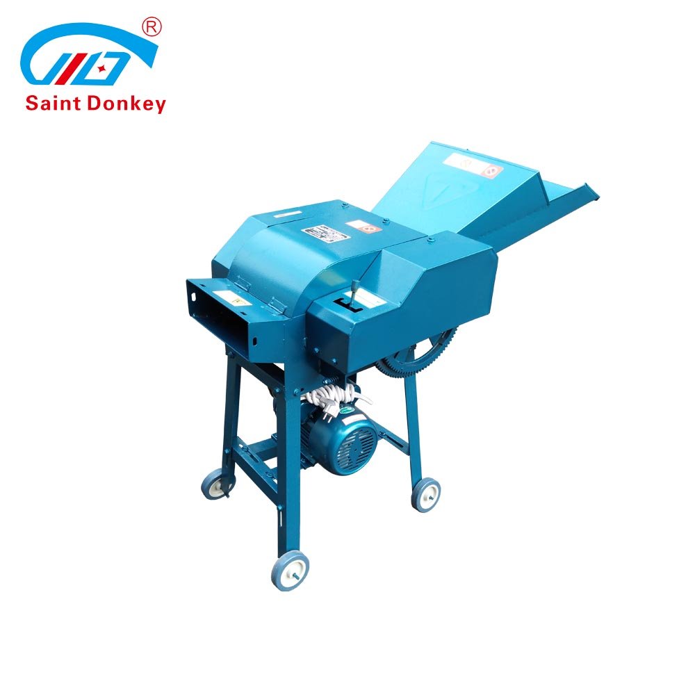 grass cutting 2.2-3kw straw silage chaff cutter animal feed making machine for farms