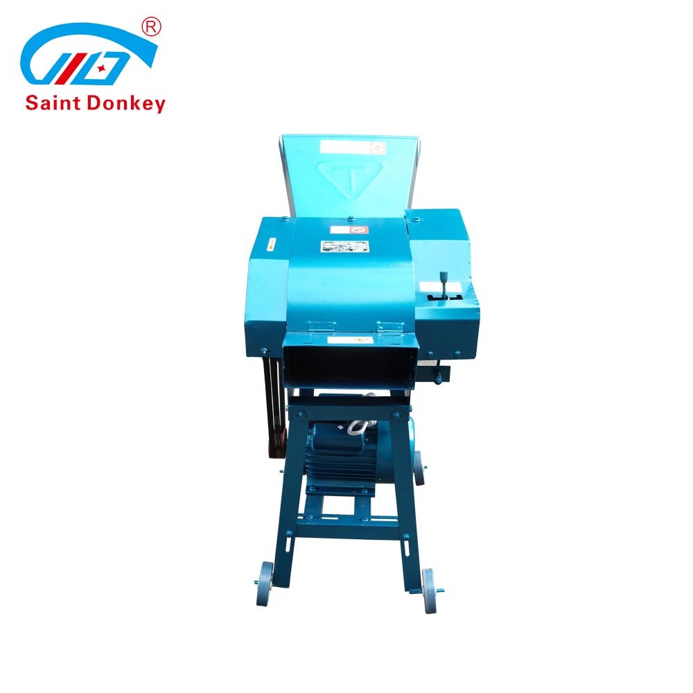 grass cutting 2.2-3kw straw silage chaff cutter animal feed making machine for farms