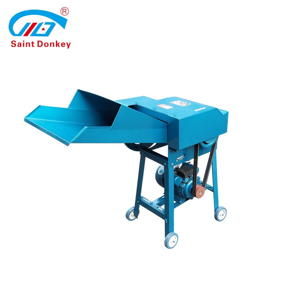 grass cutting 2.2-3kw straw silage chaff cutter animal feed making machine for farms