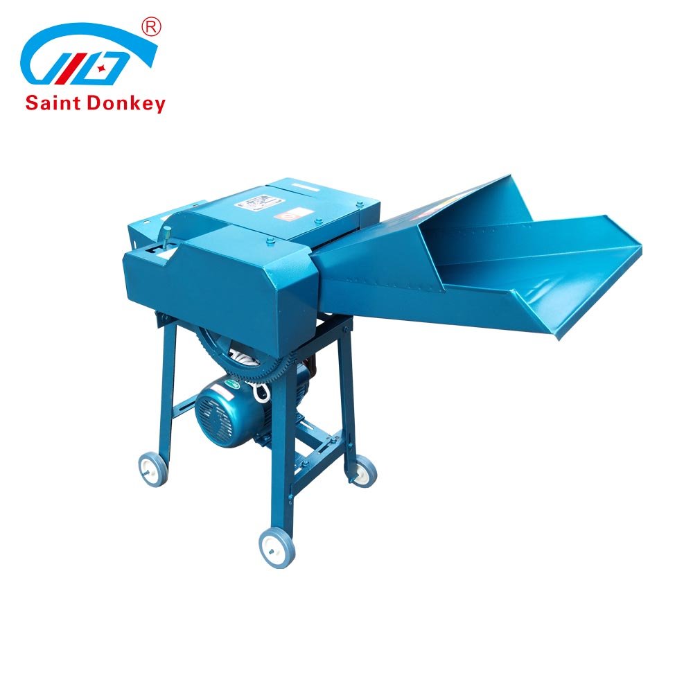 grass cutting 2.2-3kw straw silage chaff cutter animal feed making machine for farms
