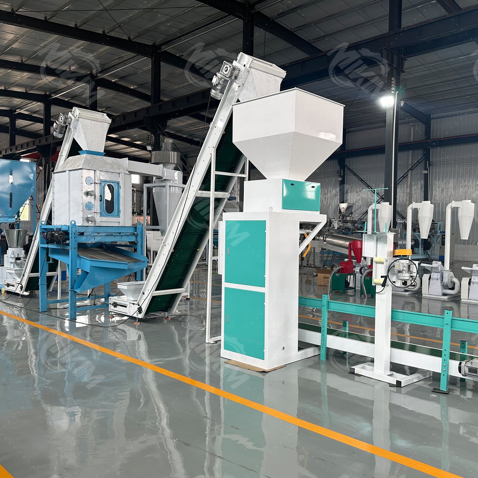 4t/h Automatic Animal Feed Pellet Production Line Fish Feed Pellet Production Line