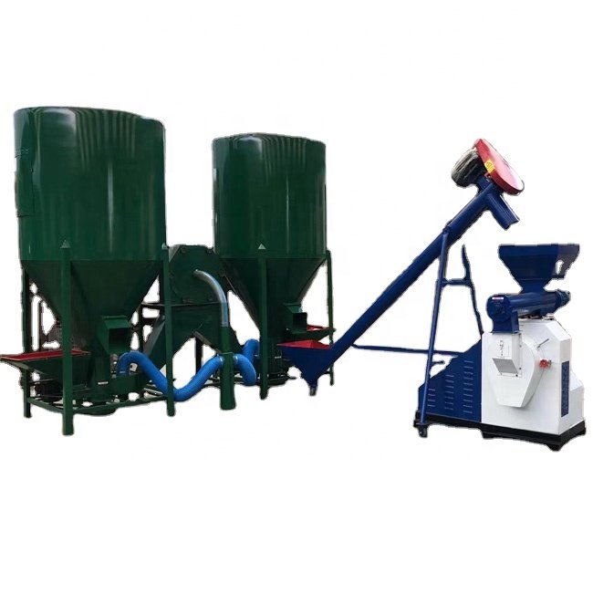 0.5-2t/h complete set animal feed processing machinery