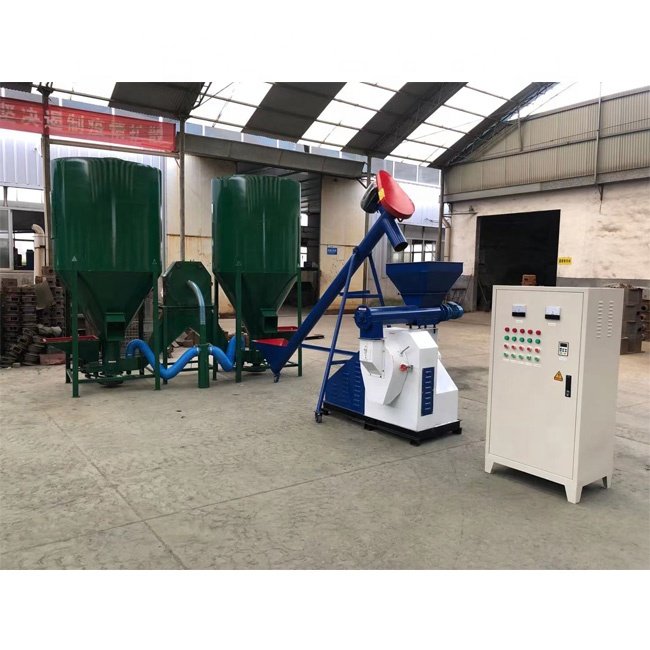 0.5-2t/h complete set animal feed processing machinery