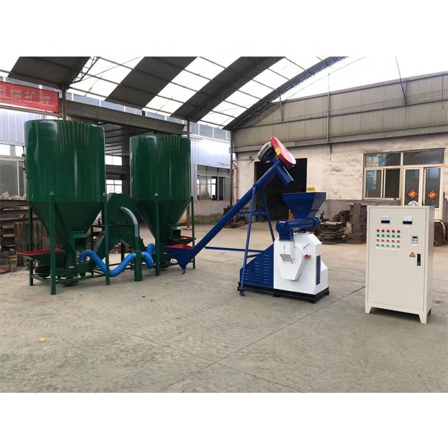 0.5-2t/h complete set animal feed processing machinery