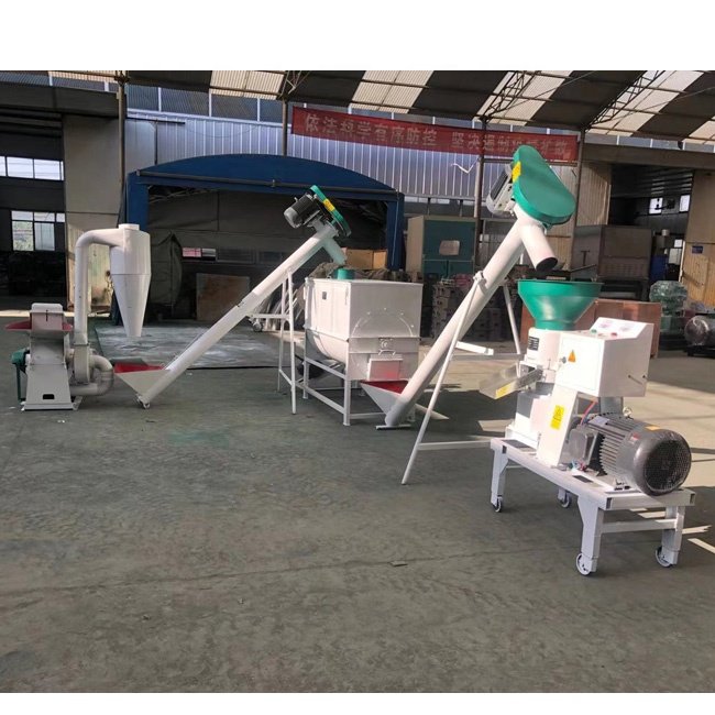0.5-2t/h complete set animal feed processing machinery