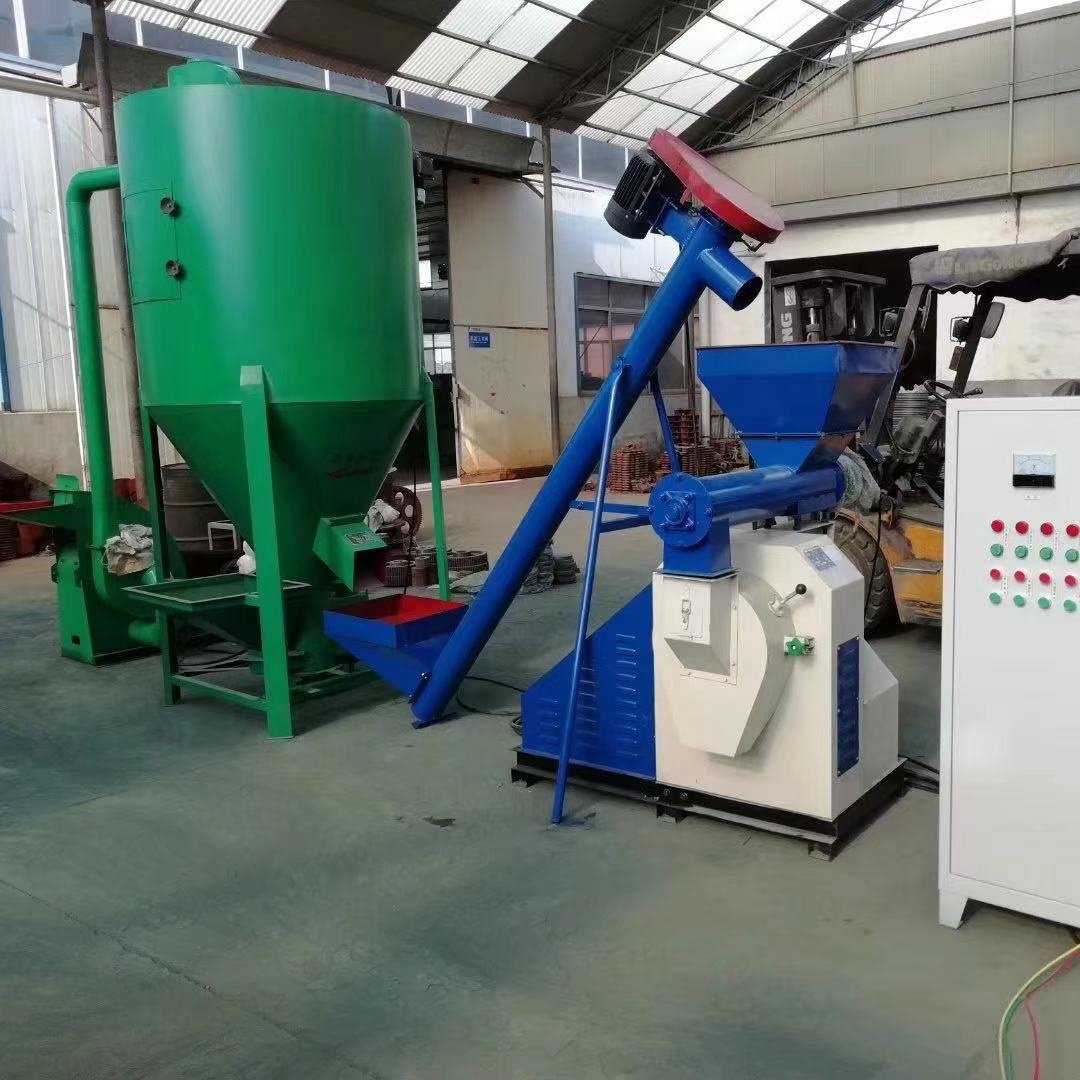 0.5-2t/h complete set animal feed processing machinery
