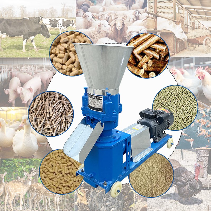 Small wood pellet mill livestock pellet mill machine 30hp 25hp 15hp pellet mill machine animal feed