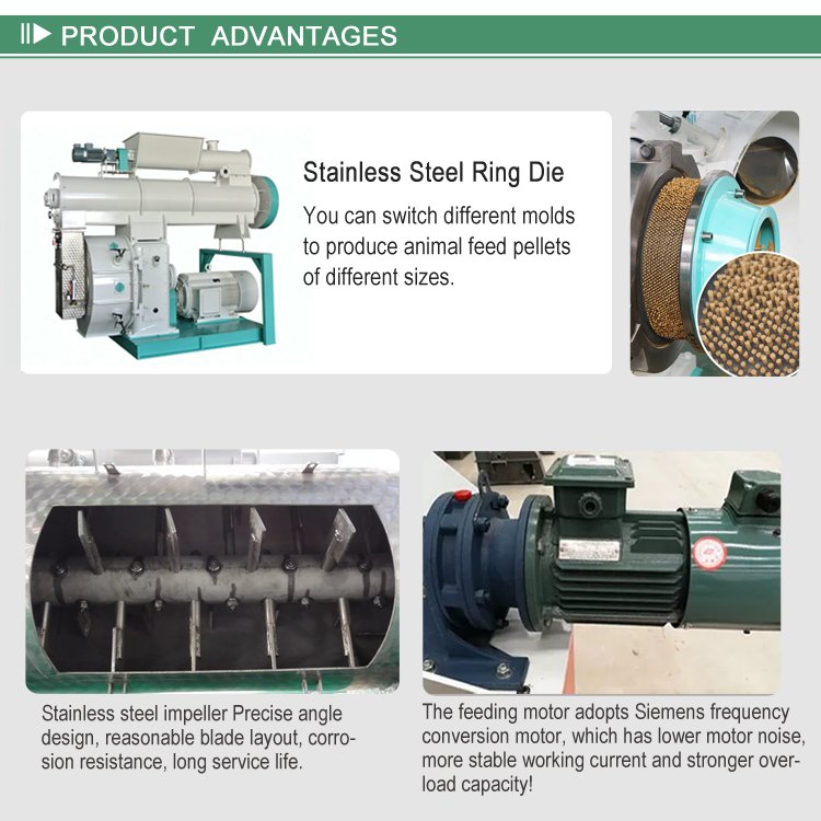 animal feed biomass pellet making machine for chicken pig diesel pelletizer machine poultry feed processing machinery price