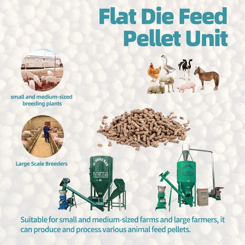 farm use animal chicken feed production line machine animal feed pellet produce line