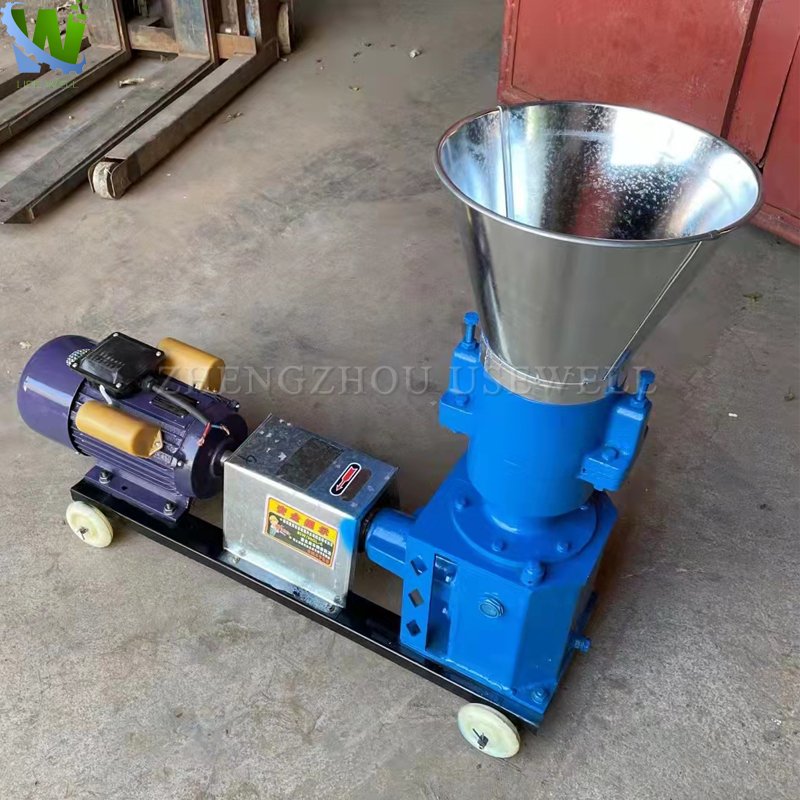 Poultry Chicken cattel animal food hay grass rice straw feed pellet making machine for livestock feed homemade