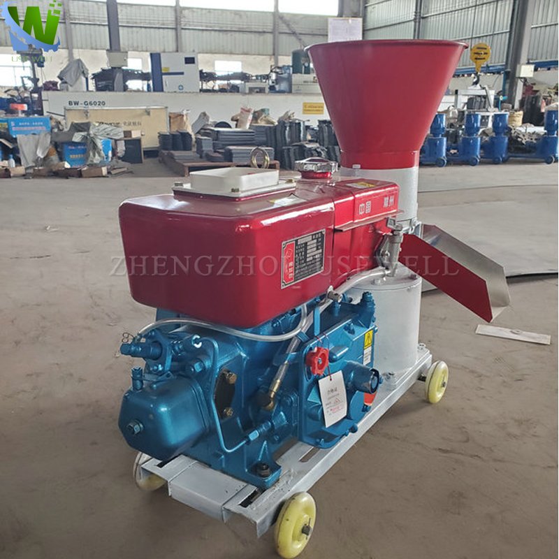 Poultry Chicken cattel animal food hay grass rice straw feed pellet making machine for livestock feed homemade